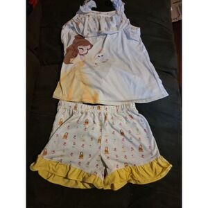 Disney store beauty and the beast belle‎ chip mrs. Potts pajamas sleep 9 10
